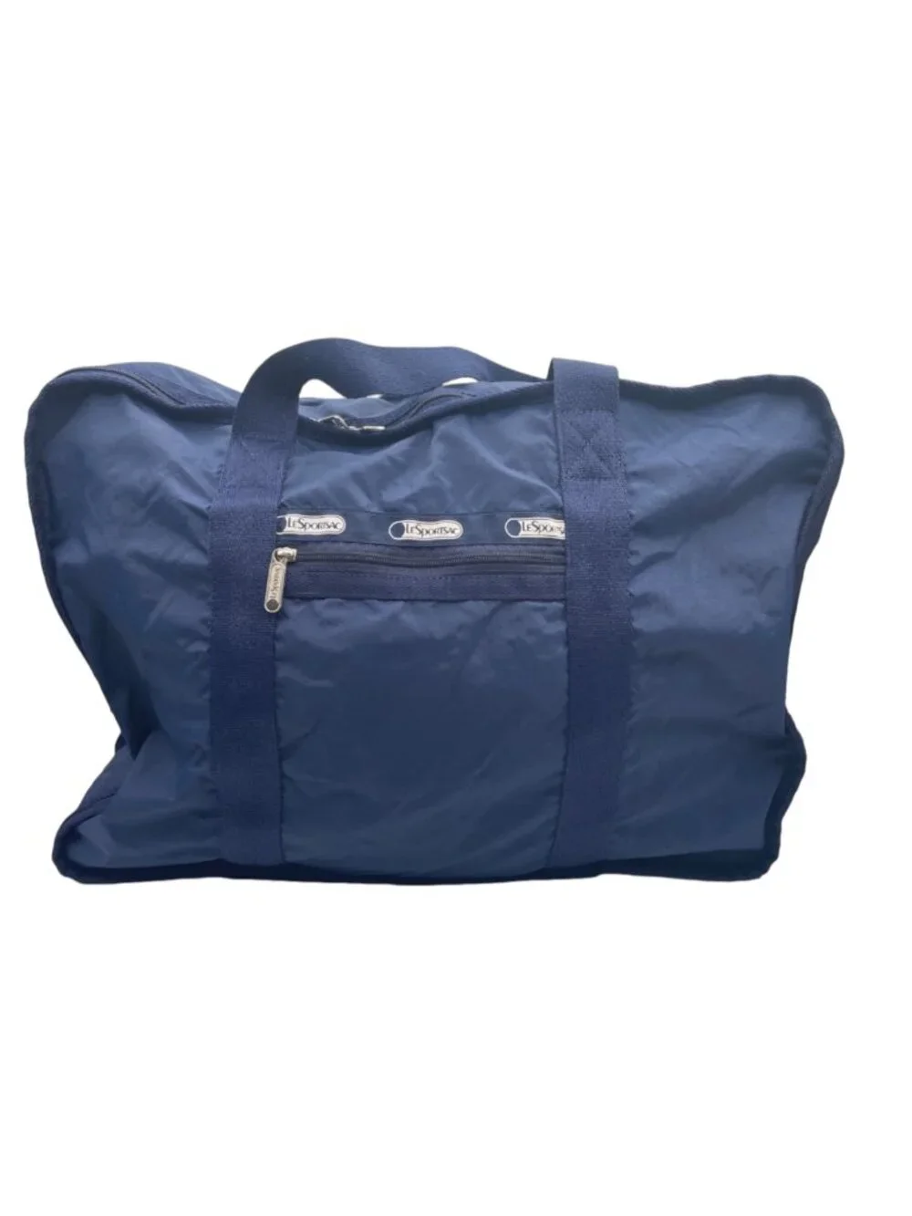 LeSportsac Large Weekender Duffle Bag Navy Blue Lightweight Shoulder Strap
